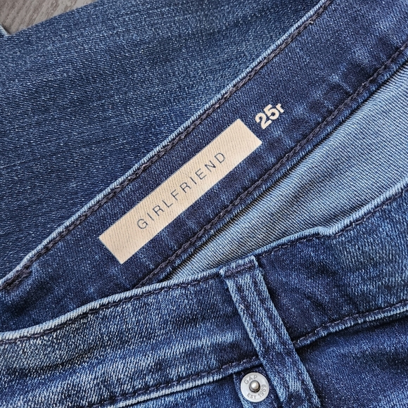 Gap Girlfriend High Rise Jeans Loose Cropped Boyfriend Boho Bohemian Denim 25 - Picture 4 of 9